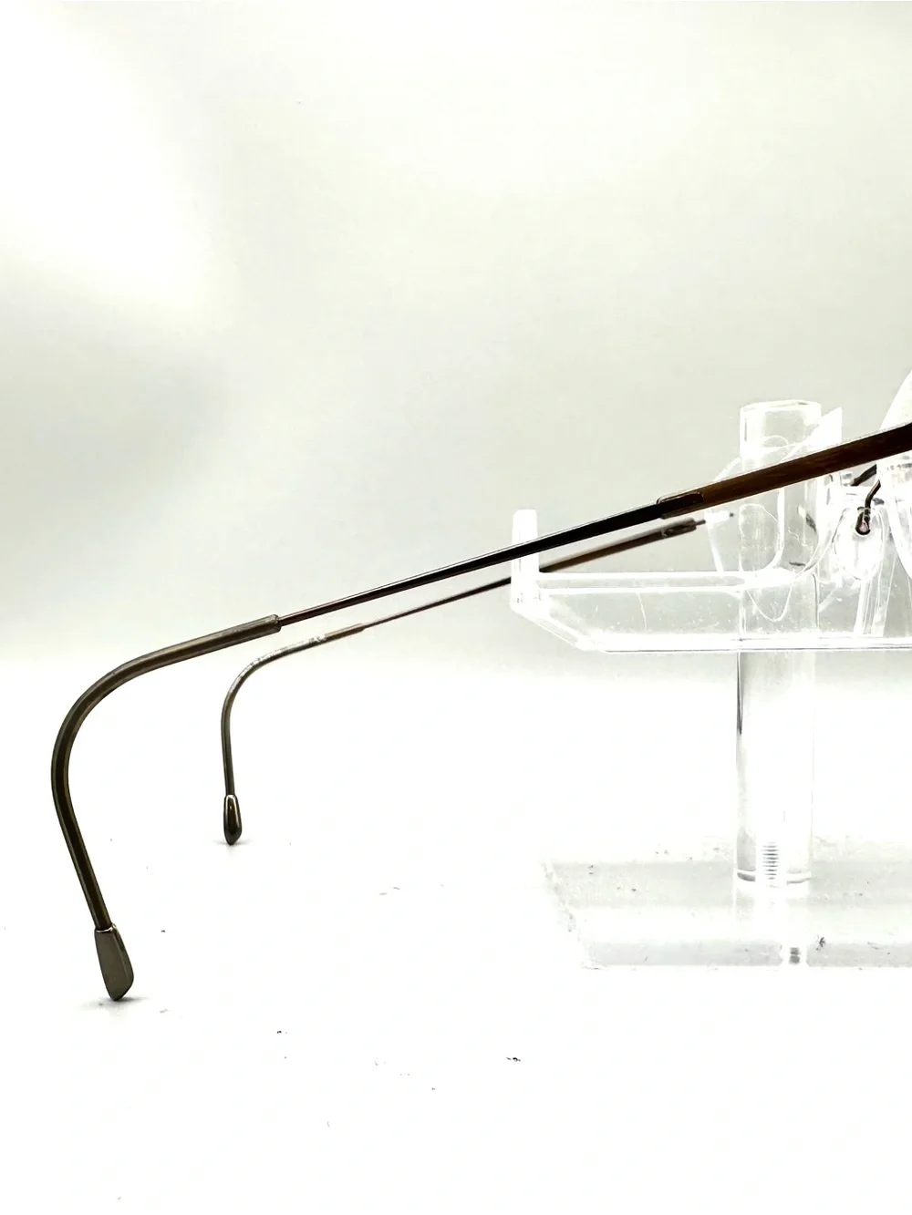 Silhouette 7719 40 6054 Rimless Eyeglasses Brown Titanium Oval Frames 49-19-135